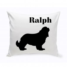 JDS Personalized Gifts Personalized Cocker Spaniel Classic Silhouette Throw Pillow JMSI2525